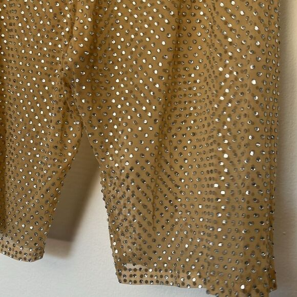 For Love & Lemons Rhinestone Kiara Mesh Shorts XS - Glamorous, Sheer, NWT - Picture 9 of 10